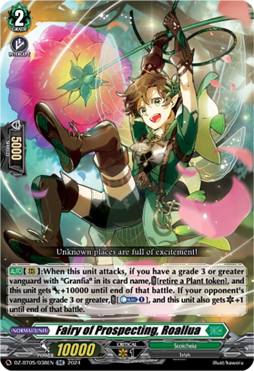 Fairy of Prospecting, Roallua (DZ-BT05/038EN) [DZ-BT05: Omniscient Awakening] | Pegasus Games WI