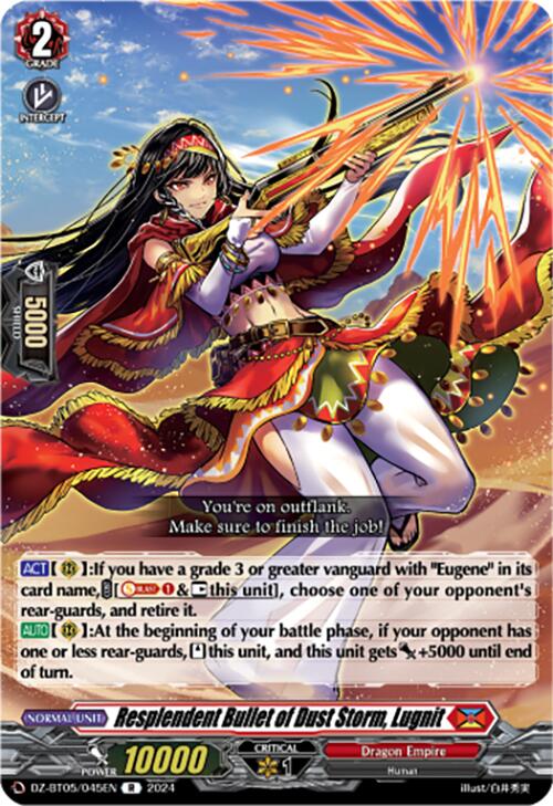 Resplendent Bullet of Dust Storm, Lugnit (DZ-BT05/045EN) [DZ-BT05: Omniscient Awakening] | Pegasus Games WI