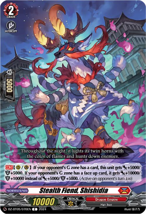 Stealth Fiend, Shishidia (DZ-BT05/070EN) [DZ-BT05: Omniscient Awakening] | Pegasus Games WI