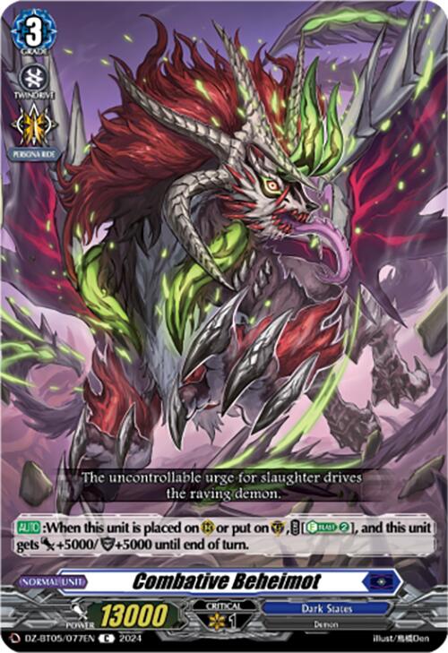 Combative Beheimot (DZ-BT05/077EN) [DZ-BT05: Omniscient Awakening] | Pegasus Games WI