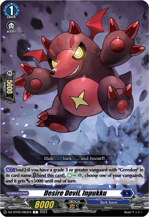 Desire Devil, Inpukku (DZ-BT05/083EN) [DZ-BT05: Omniscient Awakening] | Pegasus Games WI