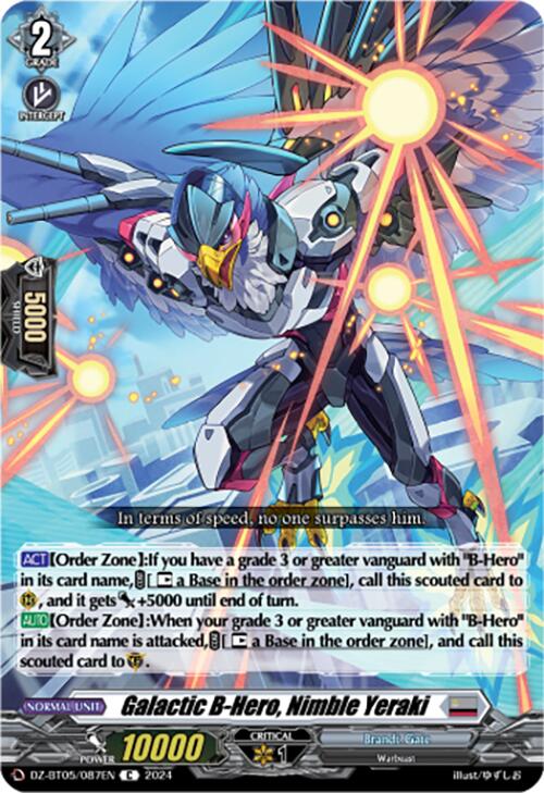 Galactic B-Hero, Nimble Yeraki (DZ-BT05/087EN) [DZ-BT05: Omniscient Awakening] | Pegasus Games WI