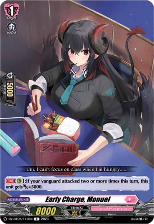 Early Charge, Monuel (DZ-BT05/119EN) [DZ-BT05: Omniscient Awakening] | Pegasus Games WI