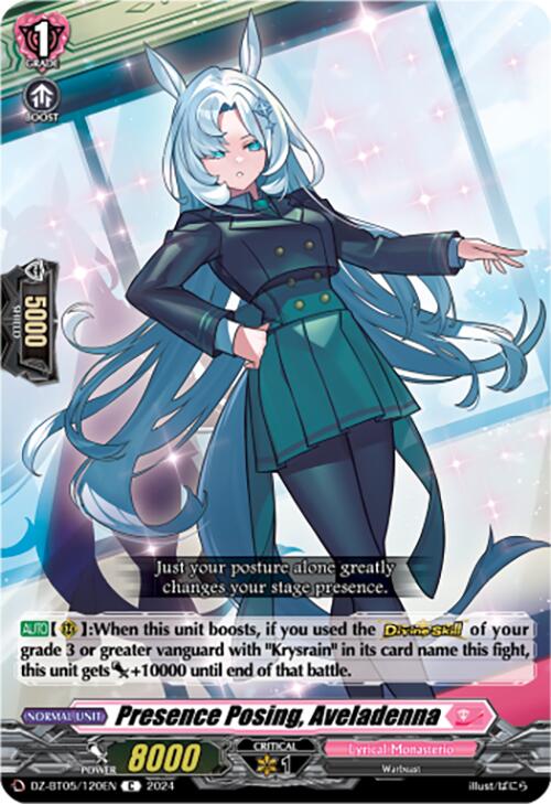 Presence Posing, Aveladenna (DZ-BT05/120EN) [DZ-BT05: Omniscient Awakening] | Pegasus Games WI