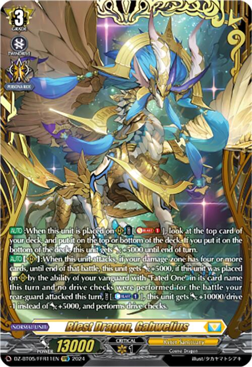 Blest Dragon, Gabwelius (DZ-BT05/FFR11EN) [DZ-BT05: Omniscient Awakening] | Pegasus Games WI