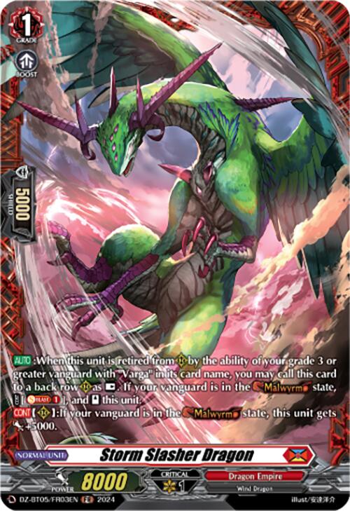 Storm Slasher Dragon (DZ-BT05/FR03EN) [DZ-BT05: Omniscient Awakening] | Pegasus Games WI