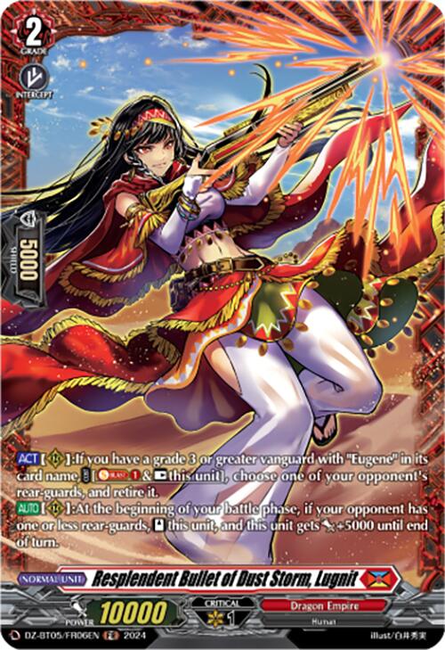 Resplendent Bullet of Dust Storm, Lugnit (DZ-BT05/FR06EN) [DZ-BT05: Omniscient Awakening] | Pegasus Games WI