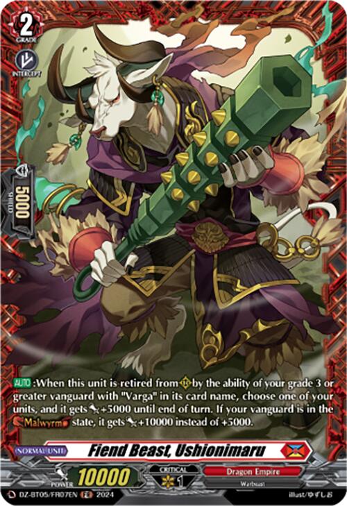Fiend Beast, Ushionimaru (DZ-BT05/FR07EN) [DZ-BT05: Omniscient Awakening] | Pegasus Games WI