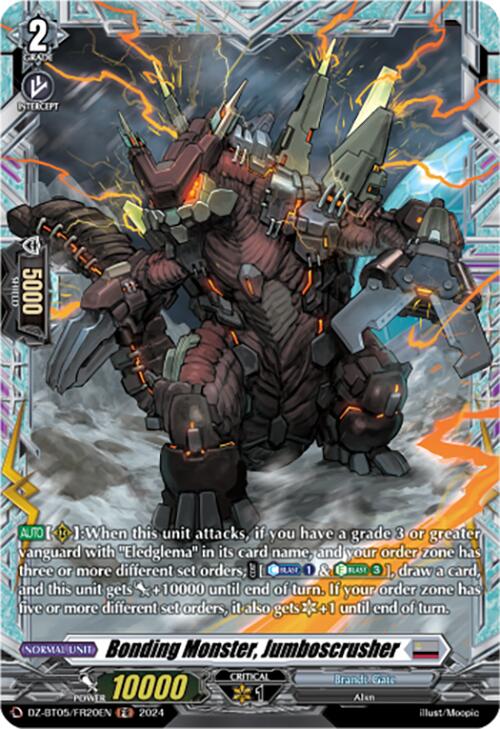 Bonding Monster, Jumboscrusher (DZ-BT05/FR20EN) [DZ-BT05: Omniscient Awakening] | Pegasus Games WI