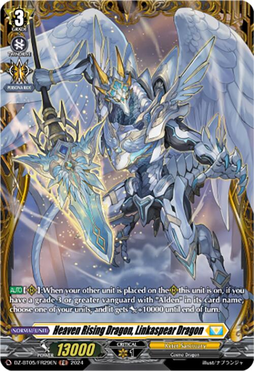 Heaven Rising Dragon, Linkaspear Dragon (DZ-BT05/FR29EN) [DZ-BT05: Omniscient Awakening] | Pegasus Games WI