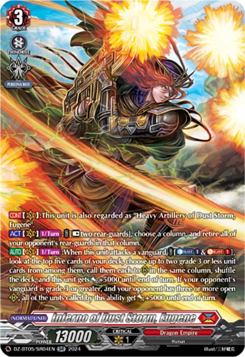 Inferno of Dust Storm, Eugene (DZ-BT05/SR04EN) [DZ-BT05: Omniscient Awakening] | Pegasus Games WI