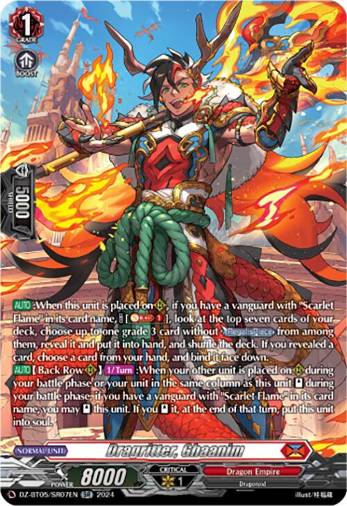 Dragritter, Ghaanim (DZ-BT05/SR07EN) [DZ-BT05: Omniscient Awakening] | Pegasus Games WI
