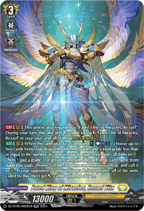 Fated King of Miracles, Rezael Vita (DZ-BT05/SR22EN) [Omniscient Awakening] | Pegasus Games WI
