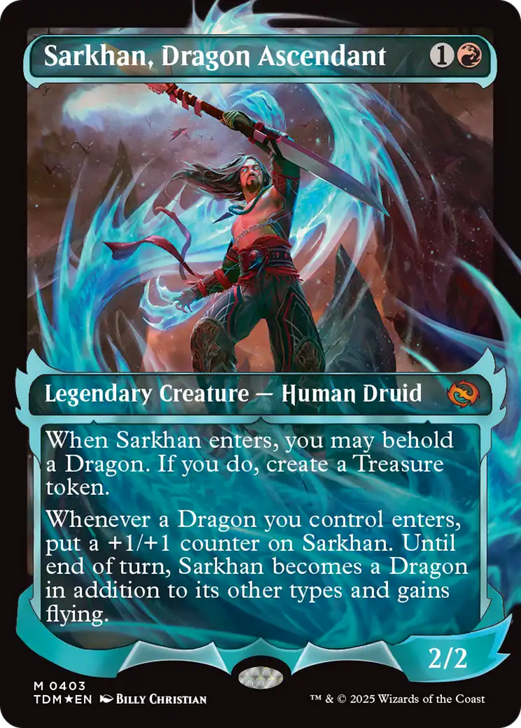 Sarkhan, Dragon Ascendant (0403) (Showcase) [Tarkir: Dragonstorm] | Pegasus Games WI