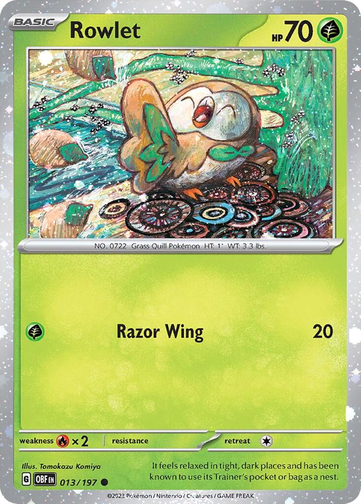 Rowlet (013/197) (Cosmos Holo) [Miscellaneous Cards] | Pegasus Games WI