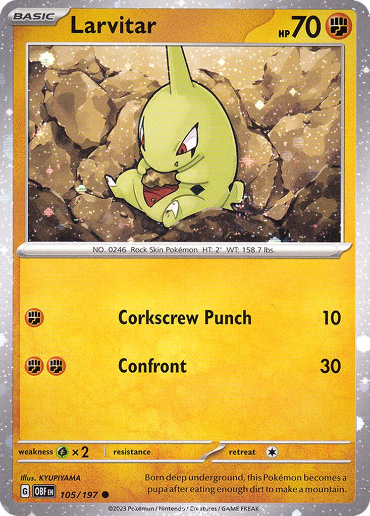 Larvitar (105/197) (Cosmos Holo) [Miscellaneous Cards] | Pegasus Games WI