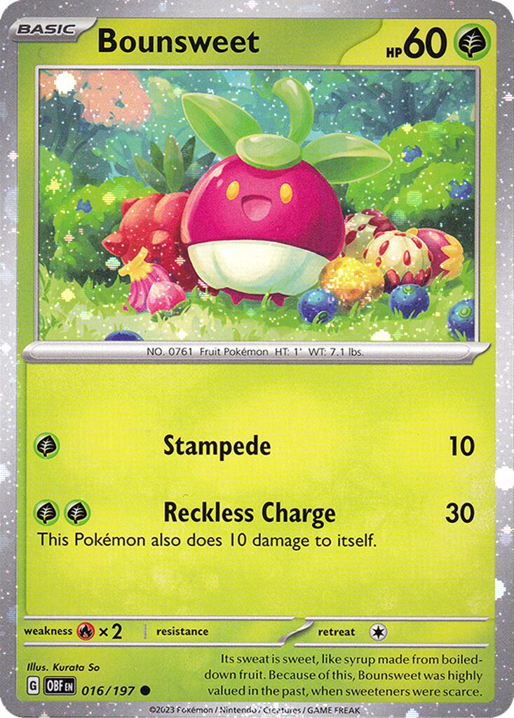 Bounsweet (016/197) (Cosmos Holo) [Miscellaneous Cards] | Pegasus Games WI