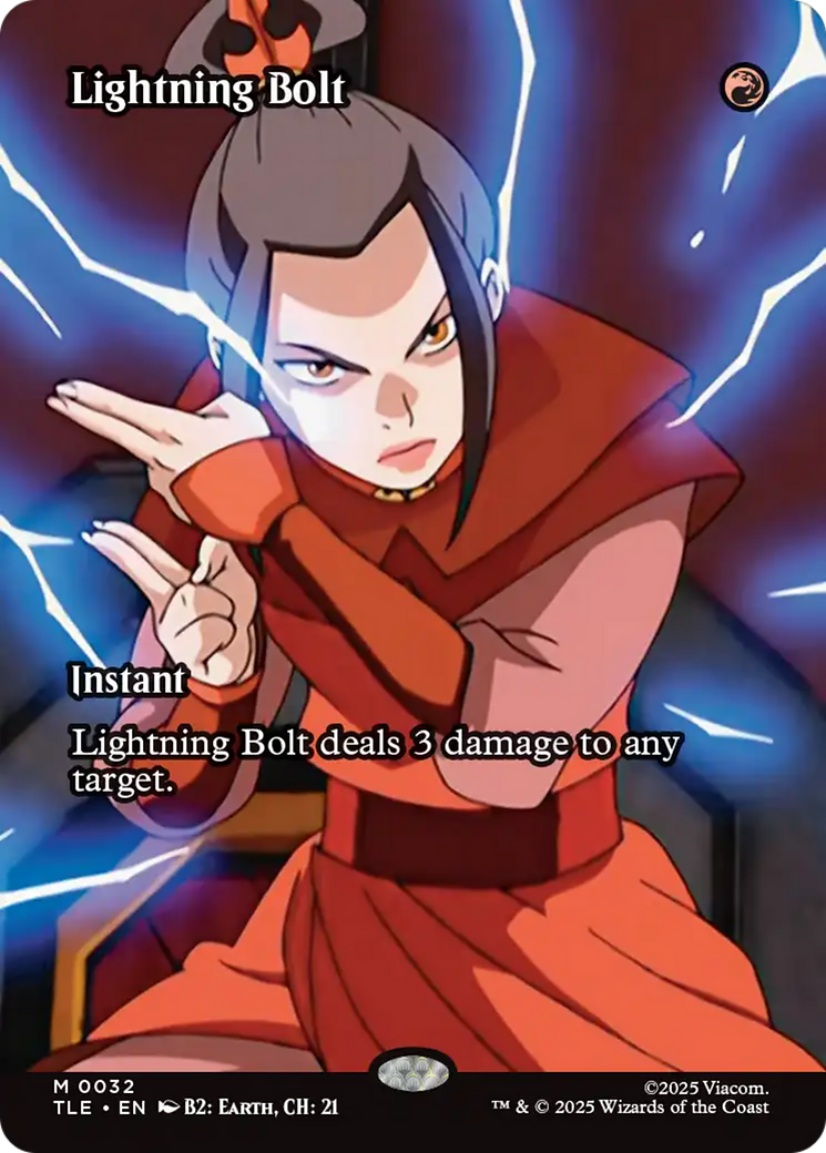 Lightning Bolt (Borderless) [Avatar: The Last Airbender: Eternal-Legal] | Pegasus Games WI