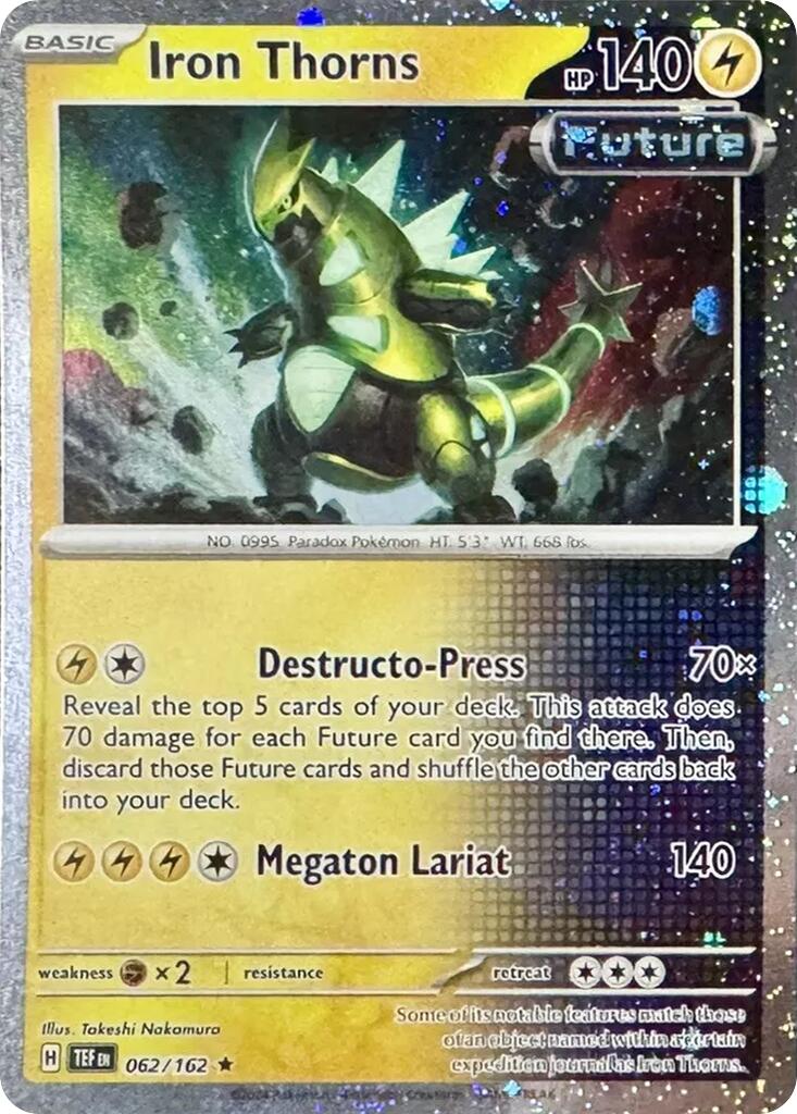 Iron Thorns (062/162) (Cosmos Holo) [Miscellaneous Cards] | Pegasus Games WI
