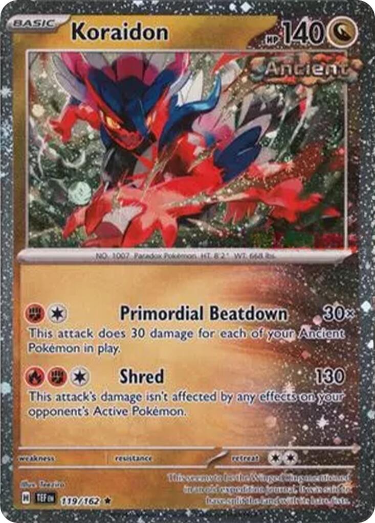Koraidon (119/162) (Cosmos Holo) [Miscellaneous Cards] | Pegasus Games WI