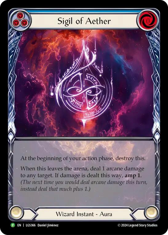 Sigil of Aether (Rainbow Foil) [LGS366] (Promo)  Rainbow Foil | Pegasus Games WI