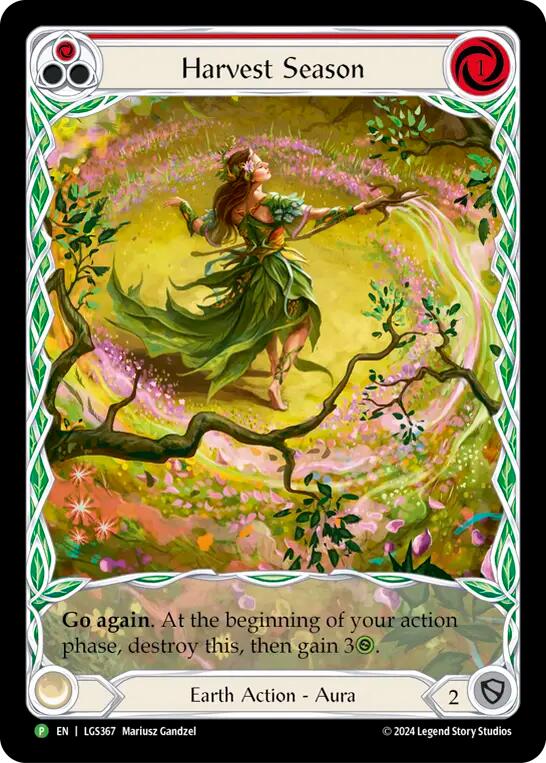Harvest Season (Red) (Rainbow Foil) [LGS367] (Rosetta)  Rainbow Foil | Pegasus Games WI