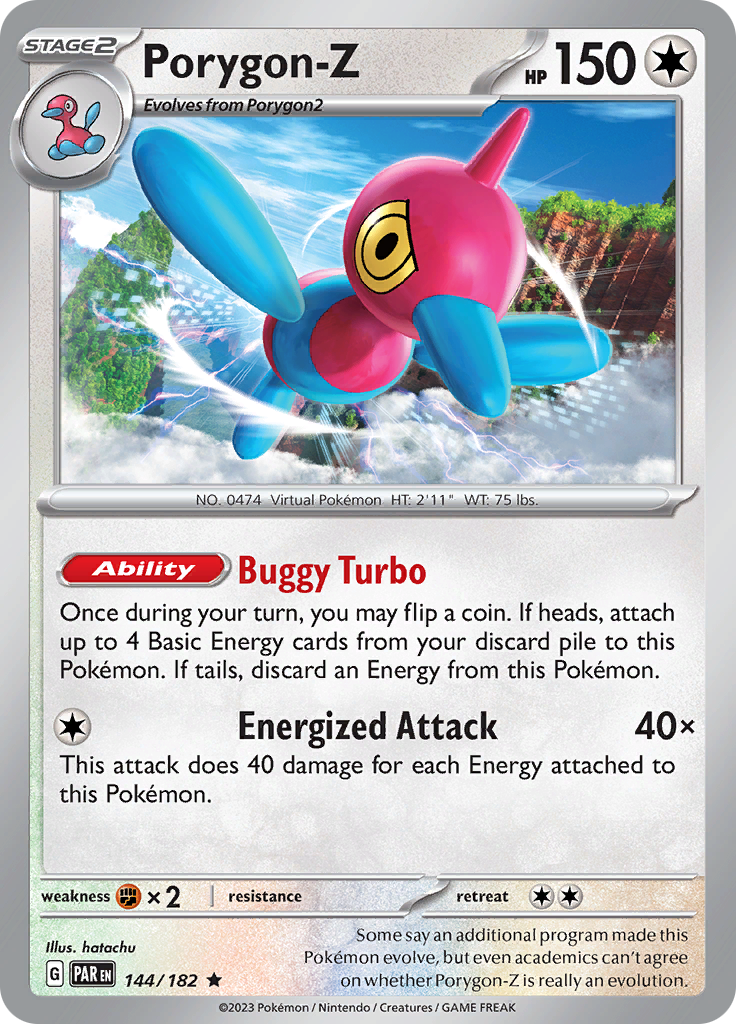 Porygon-Z (144/182) [Scarlet & Violet: Paradox Rift] | Pegasus Games WI
