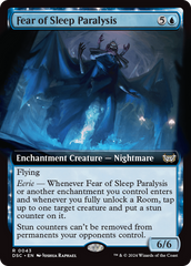 Fear of Sleep Paralysis (Extended Art) [Duskmourn: House of Horror Commander] | Pegasus Games WI