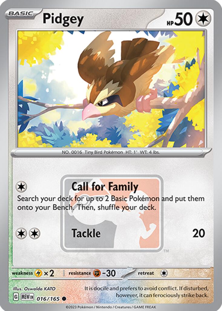 Pidgey (016/165) [League & Championship Cards] | Pegasus Games WI