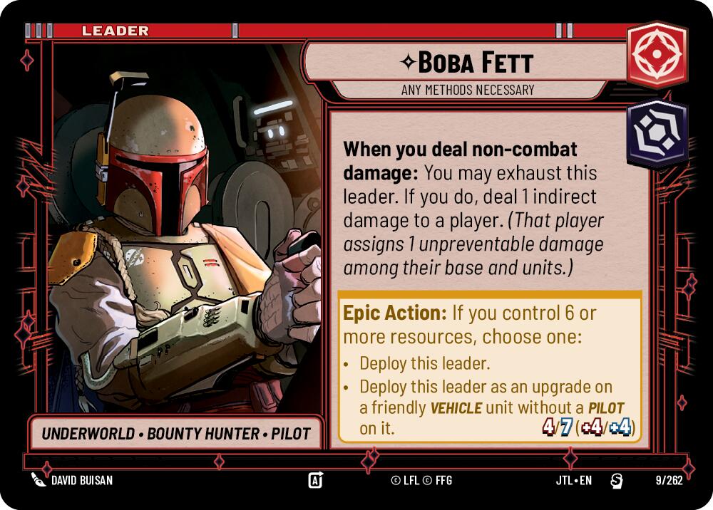Boba Fett - Any Methods Necessary (009/262) (009/257) [Jump to Lightspeed] | Pegasus Games WI