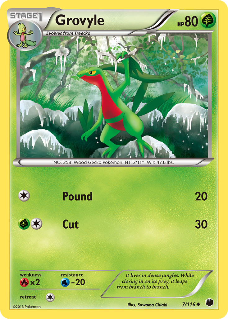 Grovyle (7/116) [Black & White: Plasma Freeze] | Pegasus Games WI