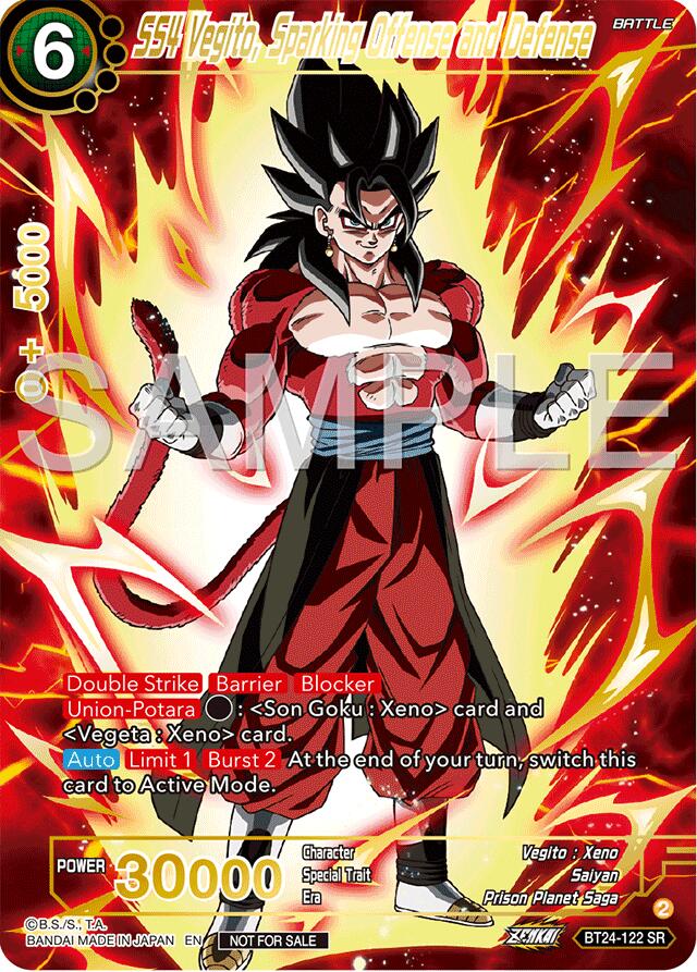 SS4 Vegito, Sparking Offense and Defense (Championship 2024 Finals Pack) (Gold Stamped) (BT24-122) [Tournament Promotion Cards] | Pegasus Games WI