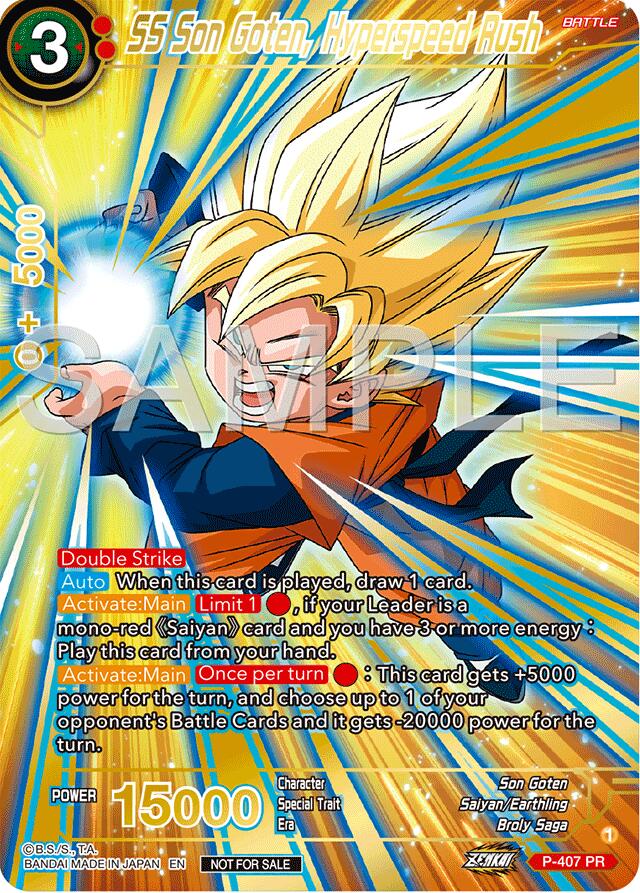 SS Son Goten, Hyperspeed Rush (Championship 2024 Finals Pack) (Gold Stamped) (P-407) [Tournament Promotion Cards] | Pegasus Games WI