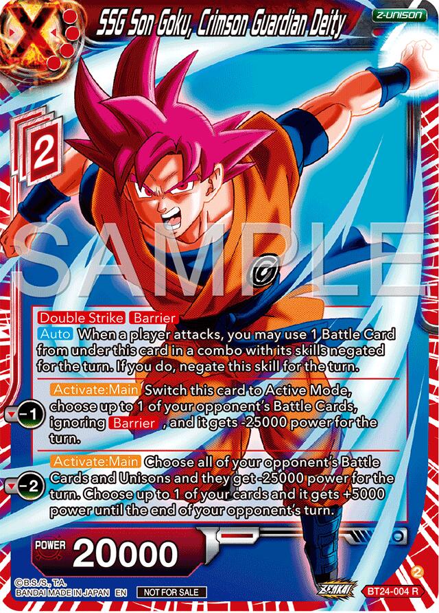 SSG Son Goku, Crimson Guardian Deity (Championship 2024 Finals Zenkai Pack) (BT24-004) [Tournament Promotion Cards] | Pegasus Games WI