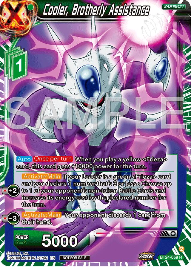 Cooler, Brotherly Assistance (Championship 2024 Finals Zenkai Pack) (BT24-059) [Tournament Promotion Cards] | Pegasus Games WI