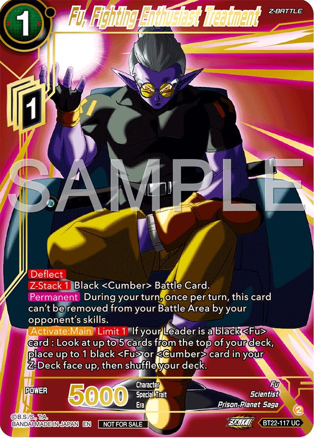 Fu, Fighting Enthusiast Treatment (Championship 2024 Finals Zenkai Pack) (Gold Stamped) (BT22-117) [Tournament Promotion Cards] | Pegasus Games WI
