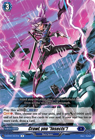 Crawl, you "Insects"! (D-BT01/037EN) [Genesis of the Five Greats] | Pegasus Games WI