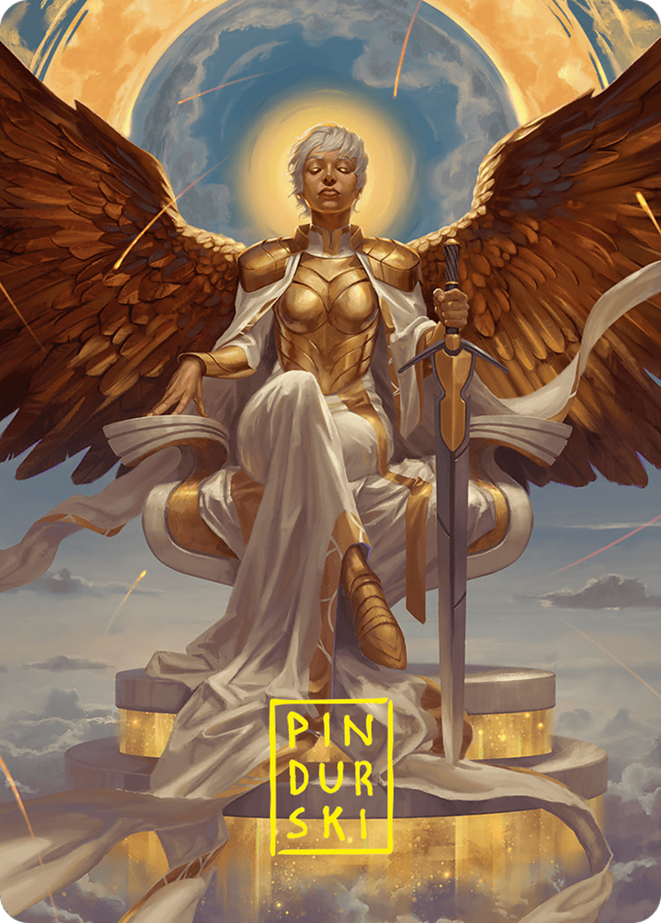 Herald of Eternal Dawn Art Card (27/54) (Gold-Stamped Signature) [Foundations Art Series] | Pegasus Games WI