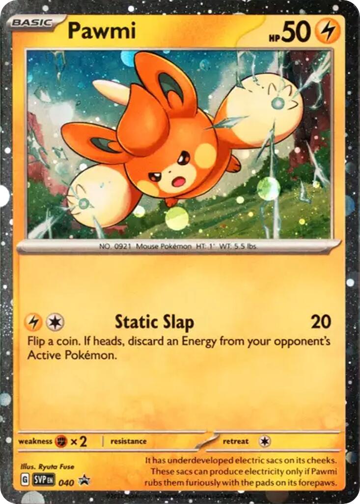Pawmi (040) (Cosmos Holo) [Scarlet & Violet: Black Star Promos] | Pegasus Games WI