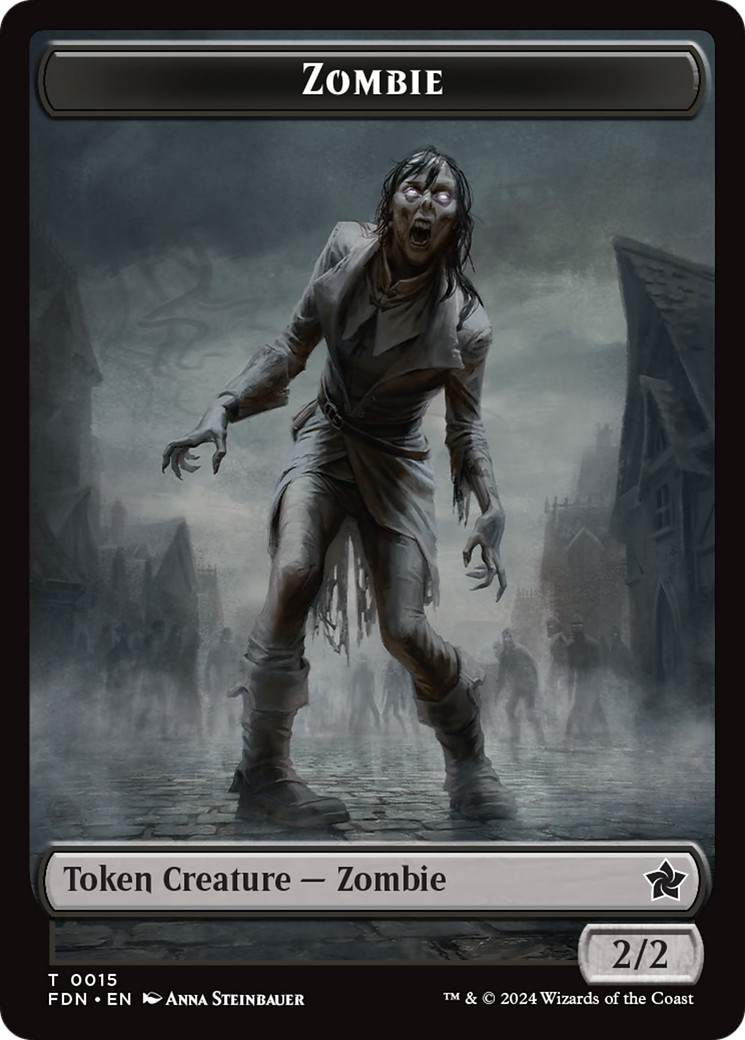 Rat (0014) // Zombie Double-Sided Token [Foundations Tokens] | Pegasus Games WI