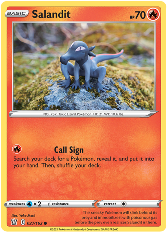 Salandit (027/163) [Sword & Shield: Battle Styles] | Pegasus Games WI