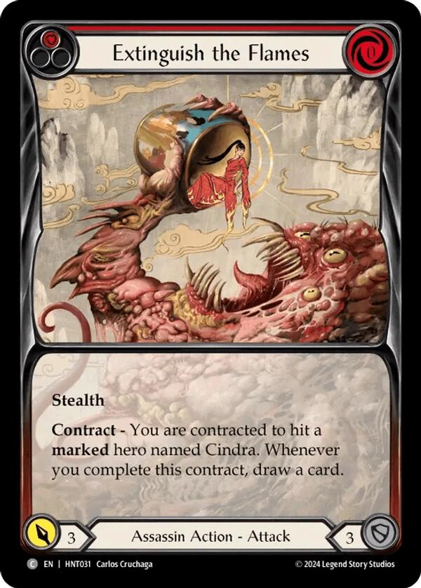 Extinguish the Flames [HNT031] (The Hunted)  Rainbow Foil | Pegasus Games WI