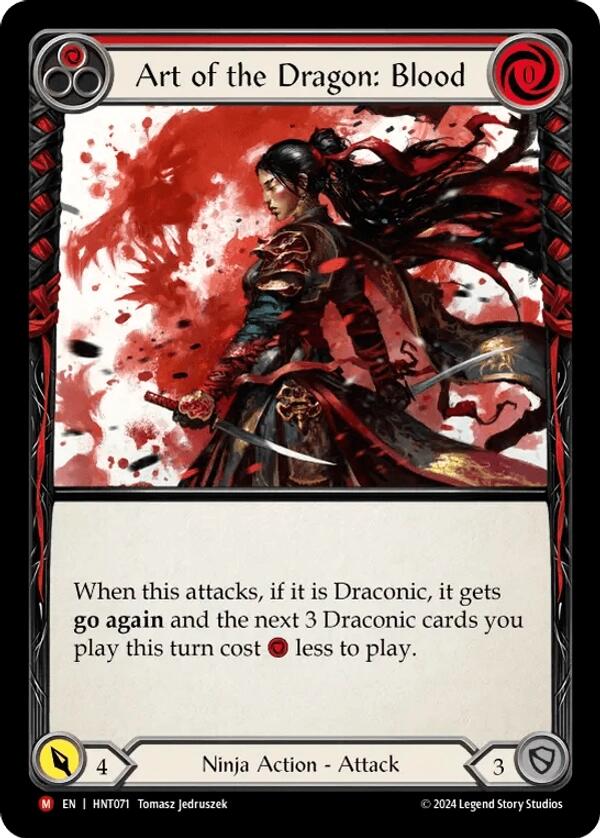 Art of the Dragon: Blood [HNT071] (The Hunted)  Rainbow Foil | Pegasus Games WI