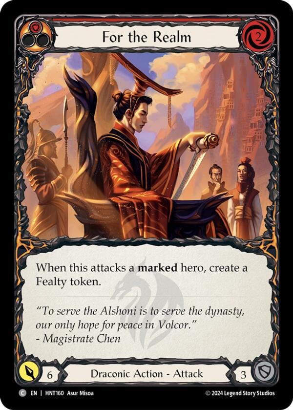 For the Realm [HNT160] (The Hunted)  Rainbow Foil | Pegasus Games WI