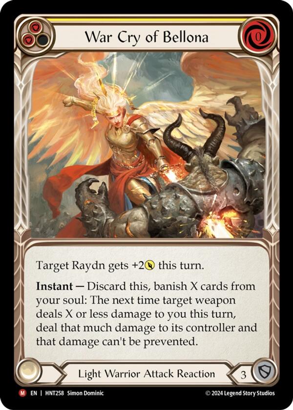 War Cry of Bellona [HNT258] (The Hunted)  Rainbow Foil | Pegasus Games WI