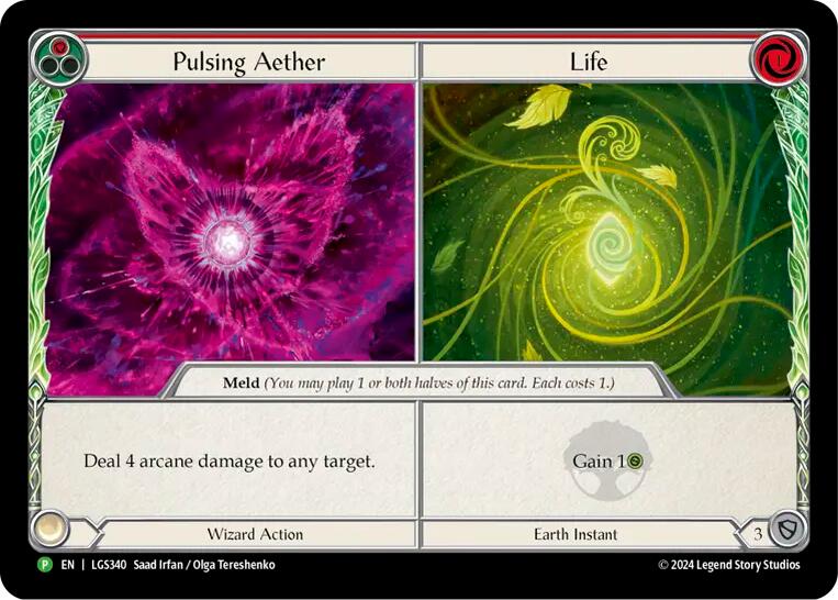 Pulsing Aether // Life [LGS340] (Promo)  Cold Foil | Pegasus Games WI