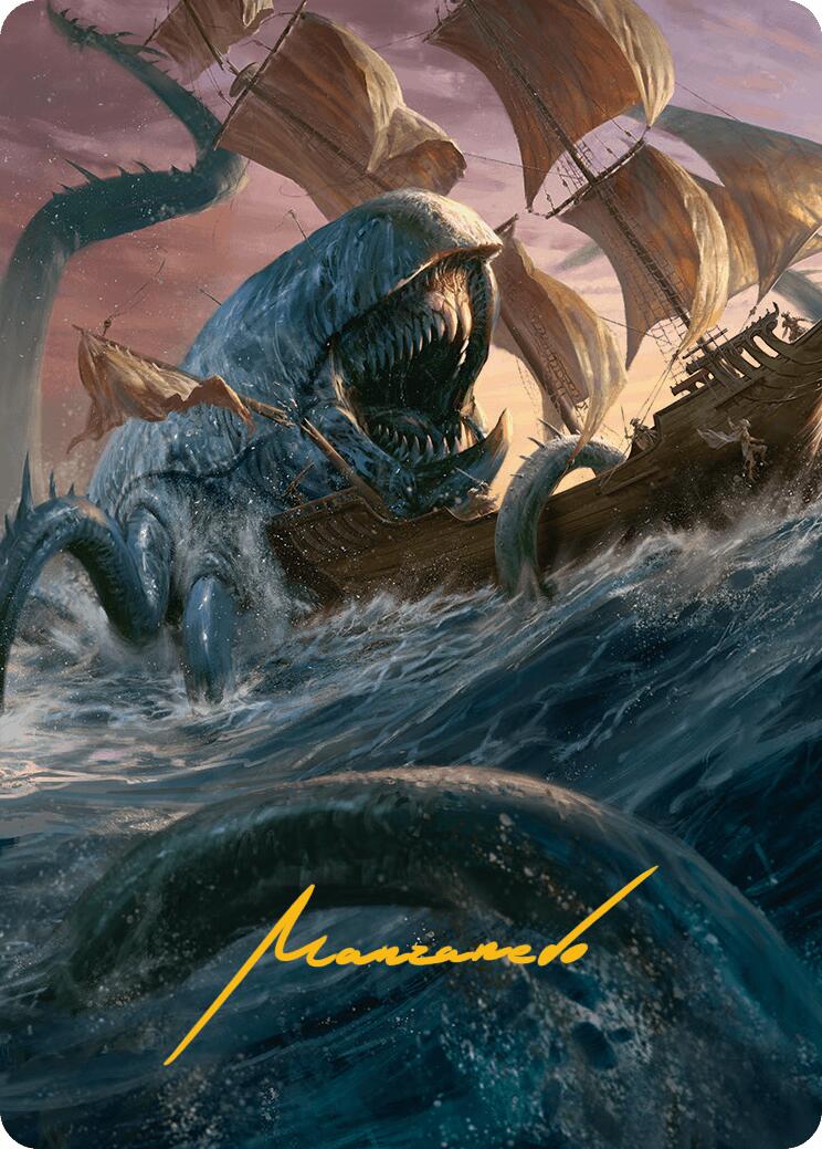 Hullbreaker Horror Art Card (Gold-Stamped Signature) [Innistrad Remastered Art Series] | Pegasus Games WI