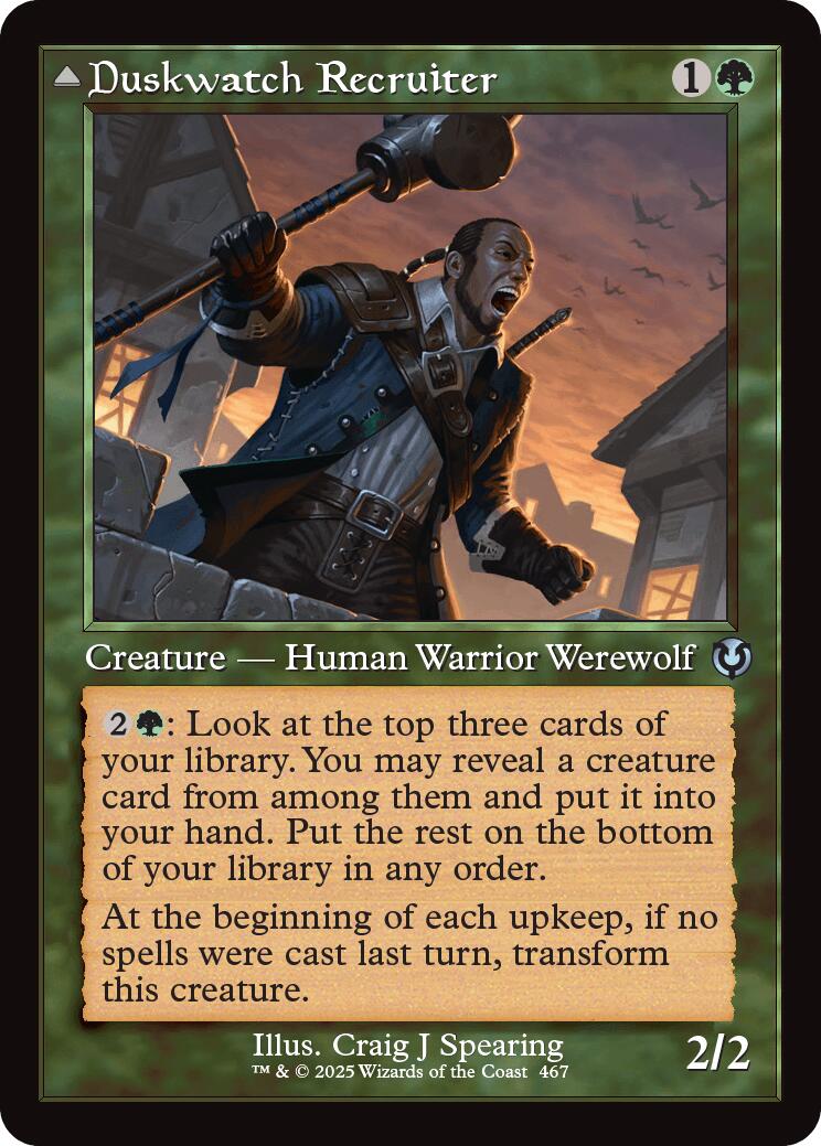 Duskwatch Recruiter // Krallenhorde Howler (Retro Frame) [Innistrad Remastered] | Pegasus Games WI