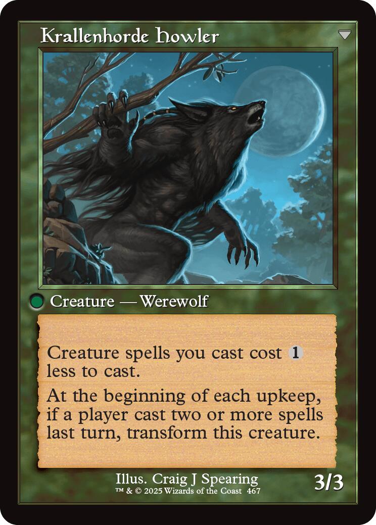 Duskwatch Recruiter // Krallenhorde Howler (Retro Frame) [Innistrad Remastered] | Pegasus Games WI