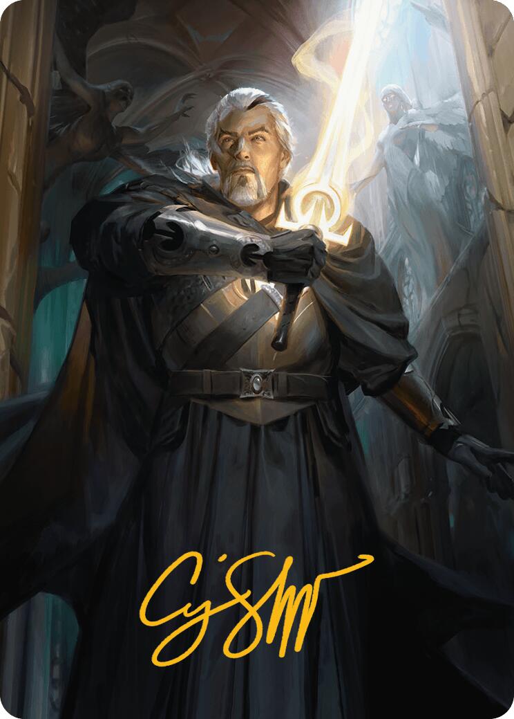 Odric, Lunarch Marshal Art Card (Gold-Stamped Signature) [Innistrad Remastered Art Series] | Pegasus Games WI